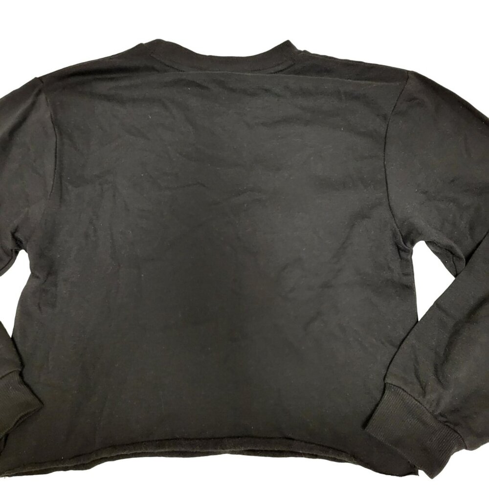 The Rolling Stones Crop Sweatshirt Bant Tee Women's XS Black - Picture 9 of 10